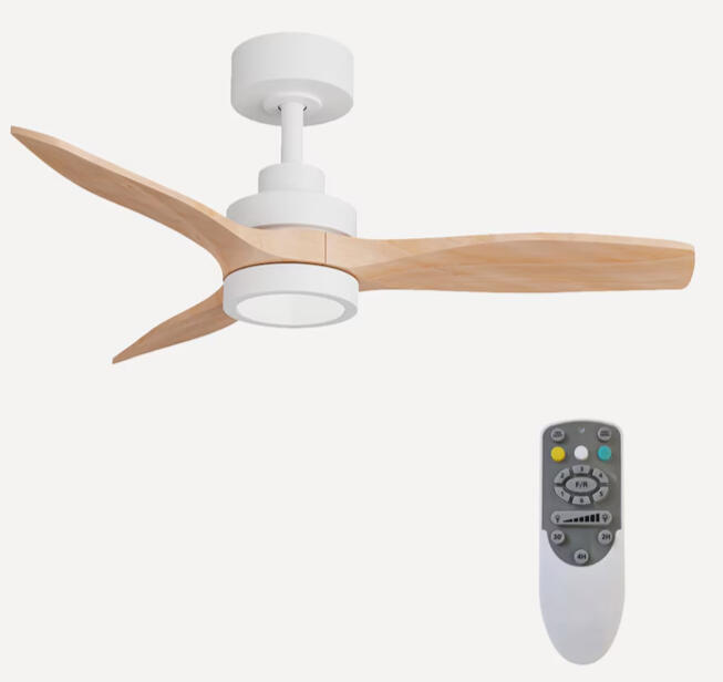 Ventilador de techo con luz LED Y motor DC roble Son Bou El Corte Inglés 229€