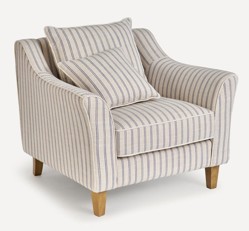 2 Sillones tapizadso de rayas Porto El Corte Inglés 599€ cada uno