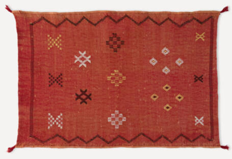 Alfombra Kilim coral Sabra El Corte Inglés 150x200 650€